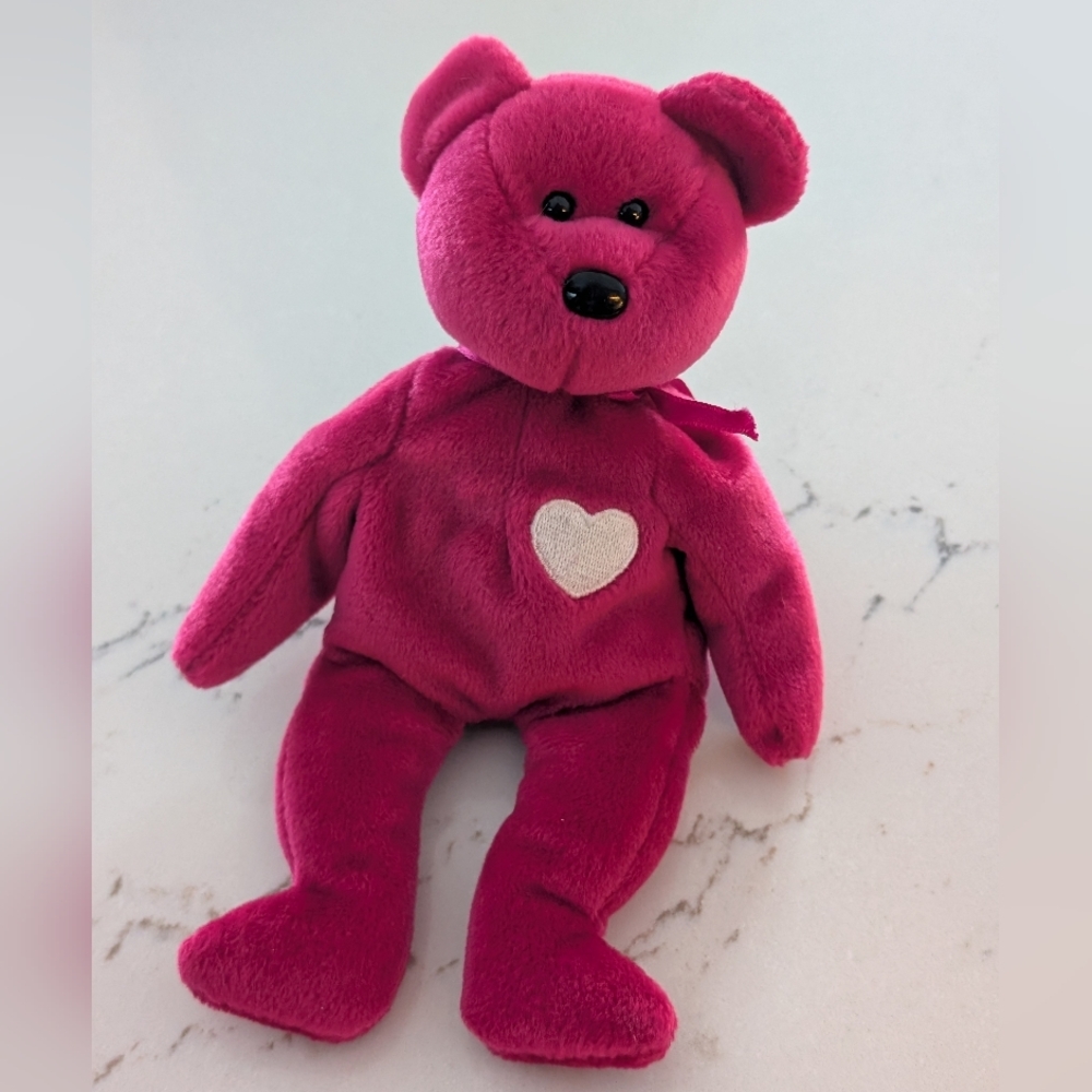 💚Beanie Baby Valentina - EUC - Fuchsia